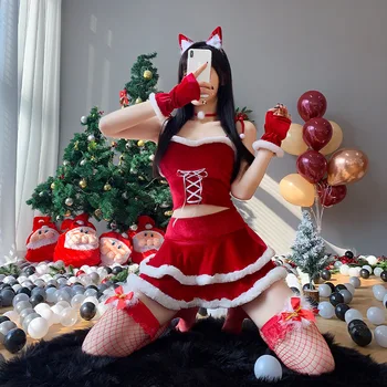 Čínsky štýl, Vianočné nové oblečenie Vianočný kostým fáze kostým Vianočné jednotné ds strana, hranie rolí