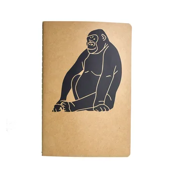 Šimpanz Tlač Notebook A5 Odkaz Prázdny Papier Ochrana Očí Poznámka Knihy Vestník Študent, Učiteľ Office Plánovač Vlastné